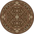 Concord Global 7 ft. 10 in. Chester Flora - Round, Brown 97389